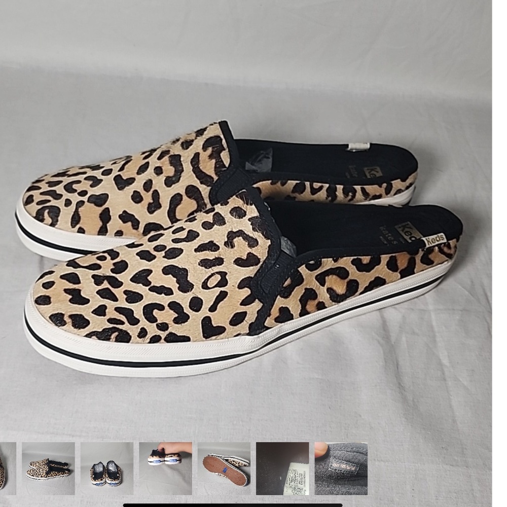 Kate Spade Leopard Print Slip-On Sneakers